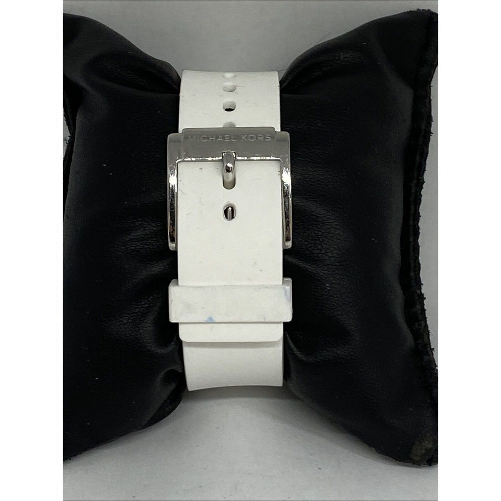 Michael Kors MK3222 Women's Silicone Analog Champagne Dial Quartz Watch XX472 - Picture 6 of 12